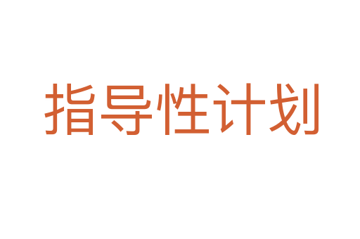 指導(dǎo)性計(jì)劃